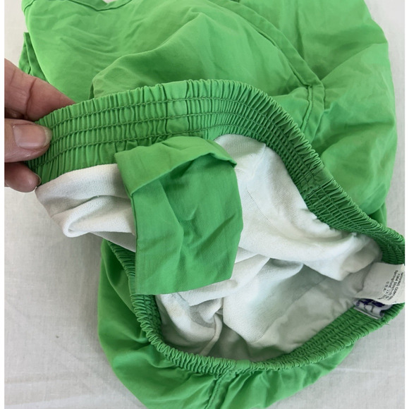 Women’s Running Athletic Shorts MOVING COMFORT Sz S Green Key pocket white liner - Picture 6 of 10